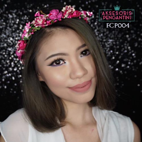 [STOK TERBATAS] AKSESORIS RAMBUT WANITA FLOWER CROWN BANDO BUNGA FANTA FCP004