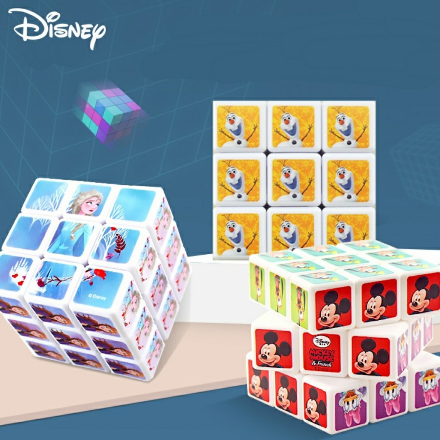 Disney rubik mickey mouse rubik frozen mainan anak pengasah otak