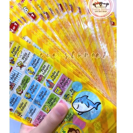 

SALEE!!!!.. LABEL NAMA WATERPROOF/ ANTI AIR