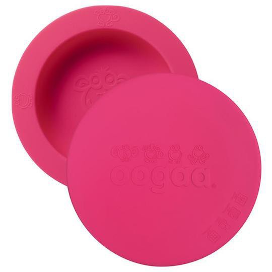 Oogaa Combo Silicone Bowl + Lid - Pink