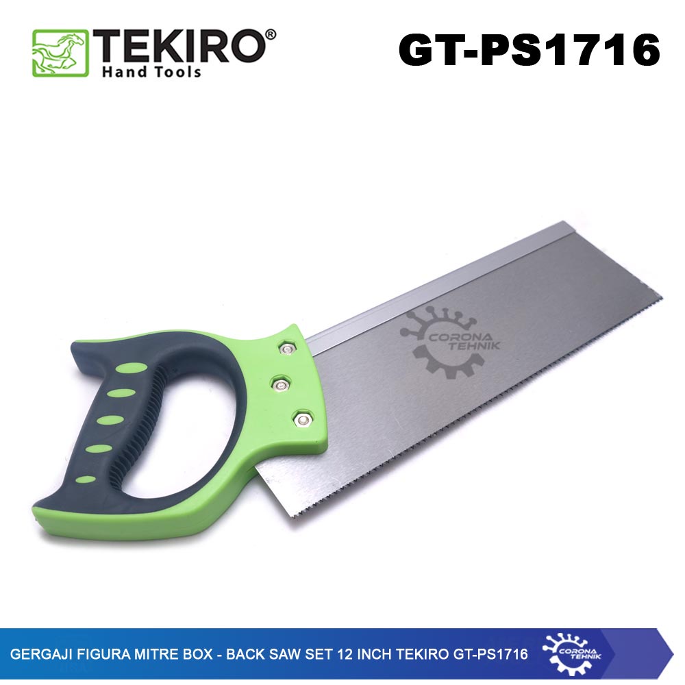 Tekiro GT-PS1716 - Gergaji Figura Mitre Box - Back Saw Set 12 Inch