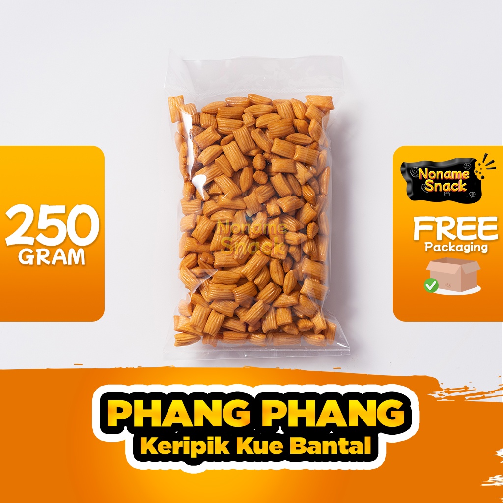 NoName Snack - Cemilan Phang Phang Keripik Kue Bantal Grosir 250G - Tanpa Label Merk