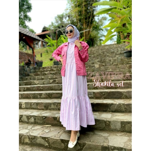 Set Gamis Shakila by ZAVIERA Original