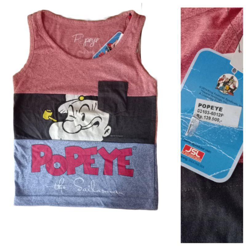 POPEYE KAOS ANAK/ BAJU ANAK POPEYE