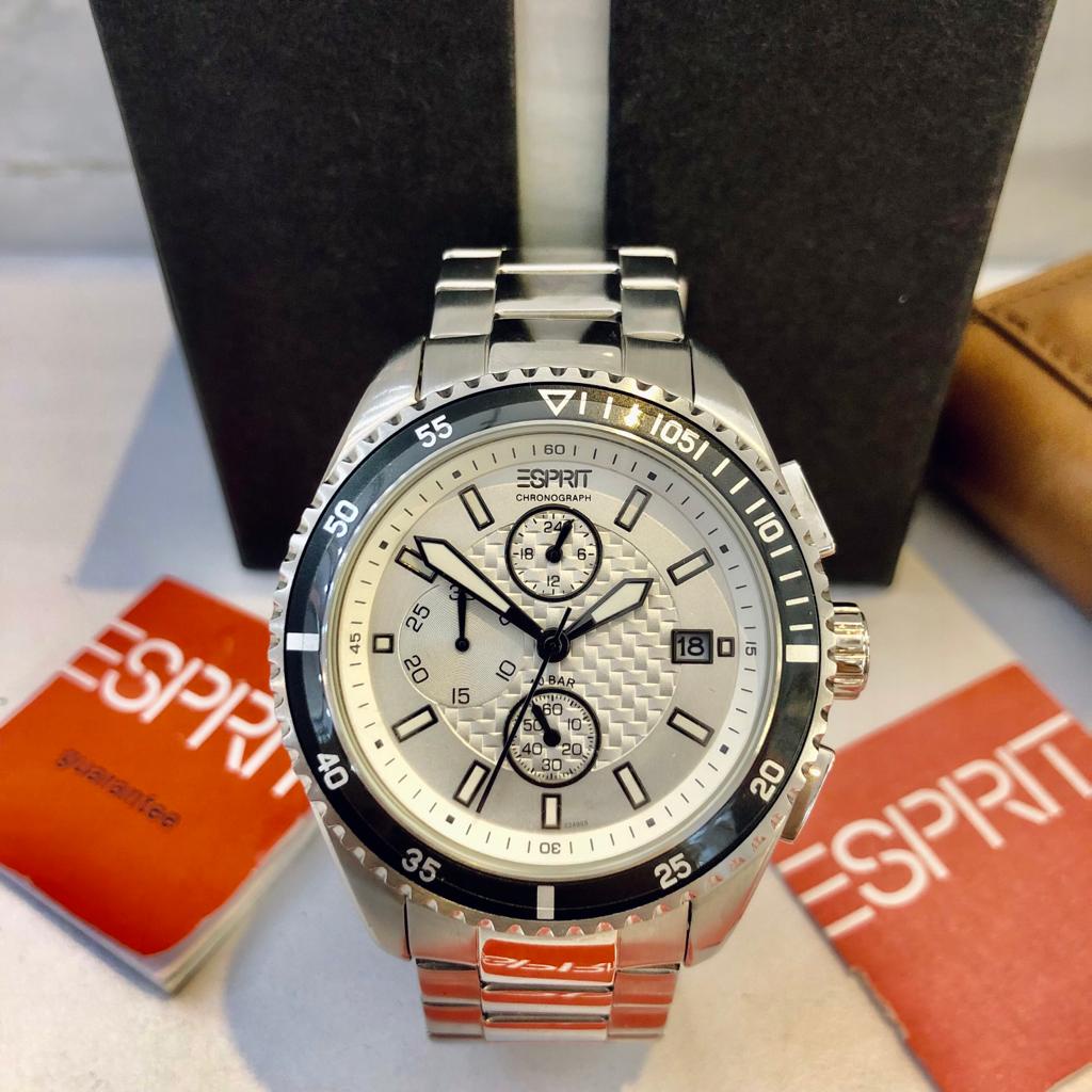 Jam Tangan Pria Original Brand ESPRIT 1024910005 Watch Bergaransi Type Analog Movement Quartz Chrono