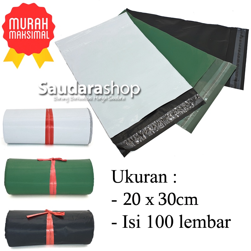 

Polymailer Ekonomis 20x30 (100pcs) / Plastik Packing Online 20x 30