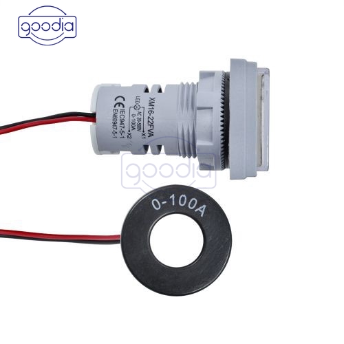 ✈【Fast/COD】✈22mm Mini Digital LED Display AC50-500V 0-100A Voltmeter Ammeter Voltage Current Meter