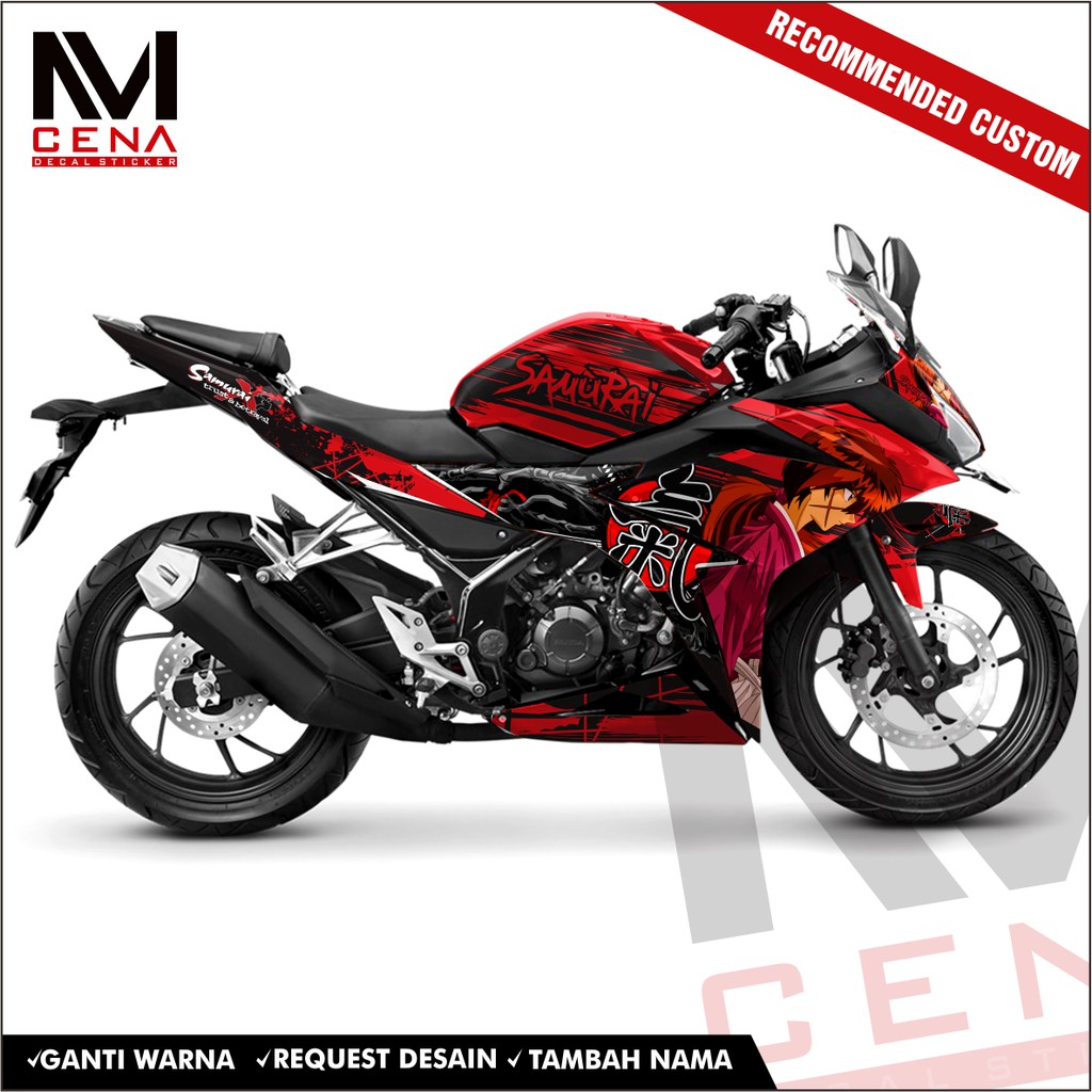 Sticker Decal Full body cbr 150r sticker cbr 150r red anime custom desain free