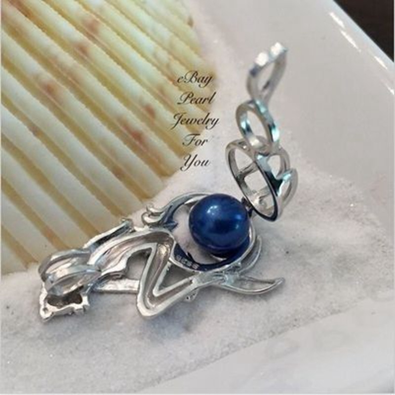 Luminous Mermaid Moonstone Pendant Kalung Wanita / Aksesoris Perhiasan