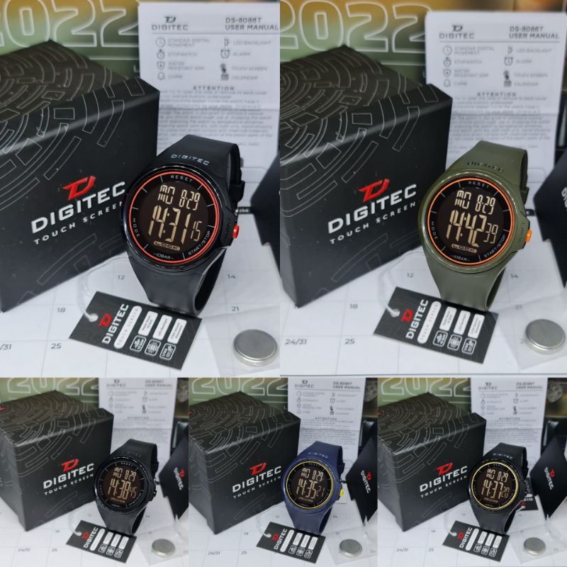 Jam Tangan Digitec DS8086/DS 8086,Layar Sentuh Digital Original