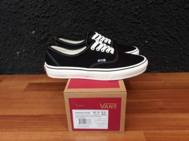 VANS AUTHENTIC 44 DX ANAHAEIM FACTORY BLACK PREMIUM BNIB MADE IN CHINA WAFFLE DT Size 40/41/42/43/44