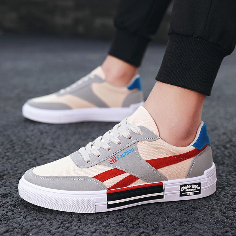 Sepatu Pria Import Sneakers Korean Style Sneakers Putih Pria Sepatu Cowok Casual Slip On Panarybody