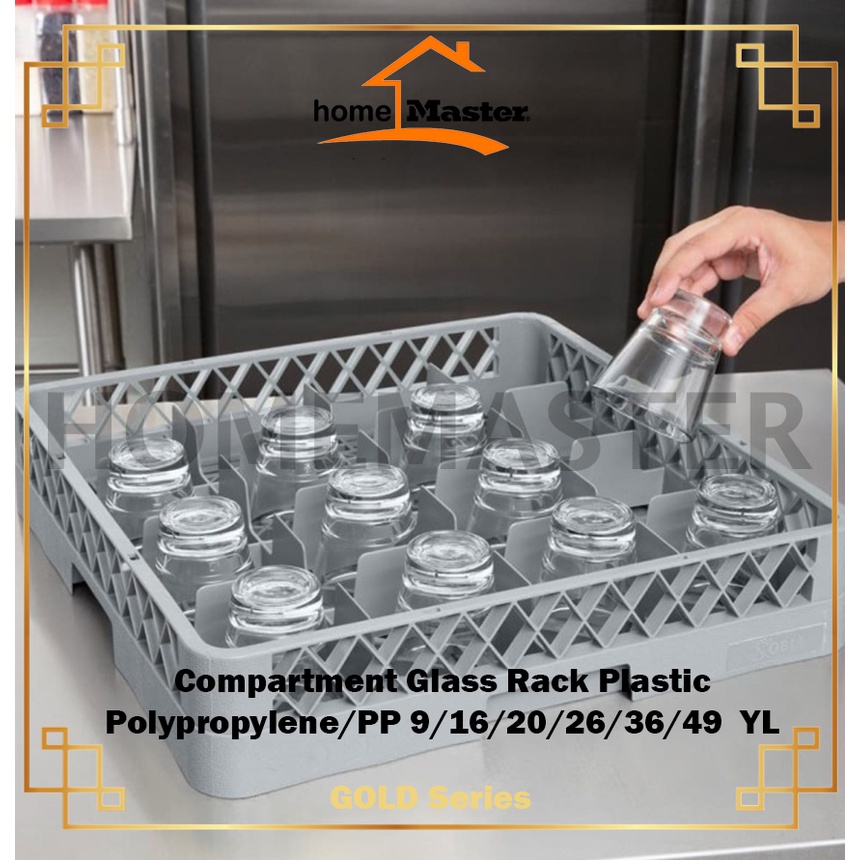 HomeMaster Compartment/Kompartmen/Sekat Glass/Gelas Rack/Rak/Pallette/Palet/Tray Extender Plastic/Pl
