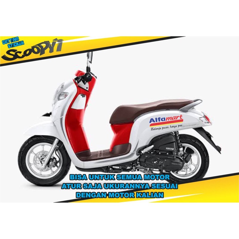 Sticker Alfamart scoopy stiker cutting viral scoopy beat nmax aerox