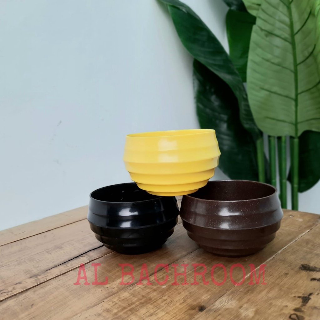 P038 POT MELAMIN TAWON BULAT 10CM Y38-3 POT BUNGA HIAS