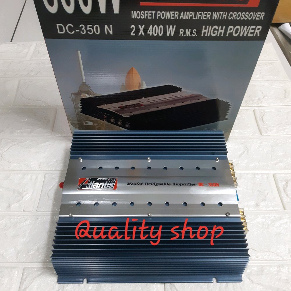Power Atlantis 2 Channel dc-350N bisa jadi monoblok atau stereo 800 watt rms