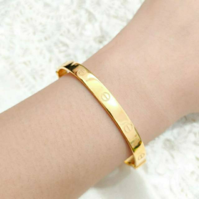 Gelang Emas asli model Korea Rantai variasi