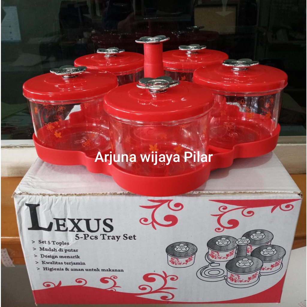 Toples Kue lebaran Lexus Tray isi 5 pcs  (+Bubble &amp; Kardus)