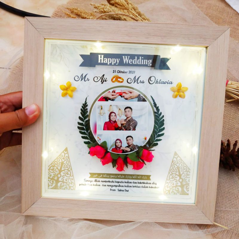 Hadiah Kado Pernikahan Anniversary Mahar Lampu Unik