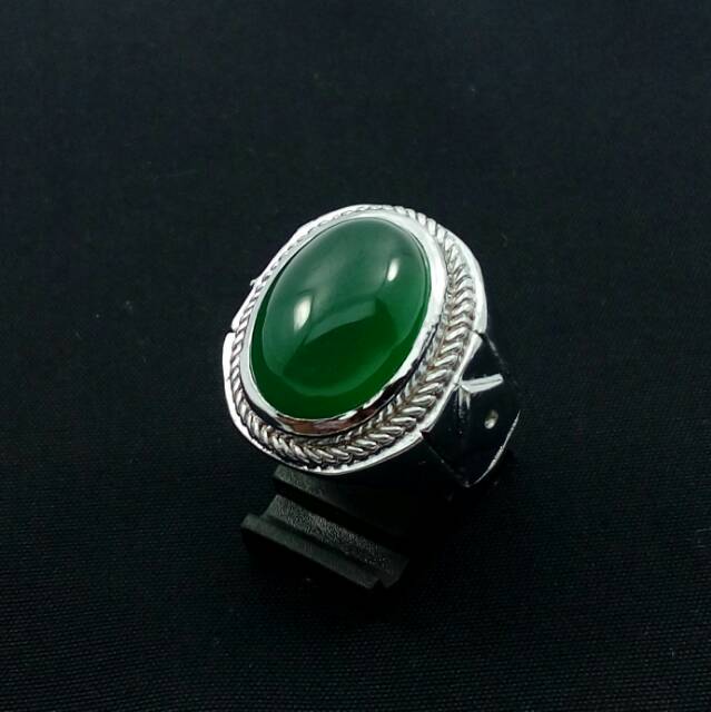 Cincin natural chrome chalsedony super dim kantoran pasti suka