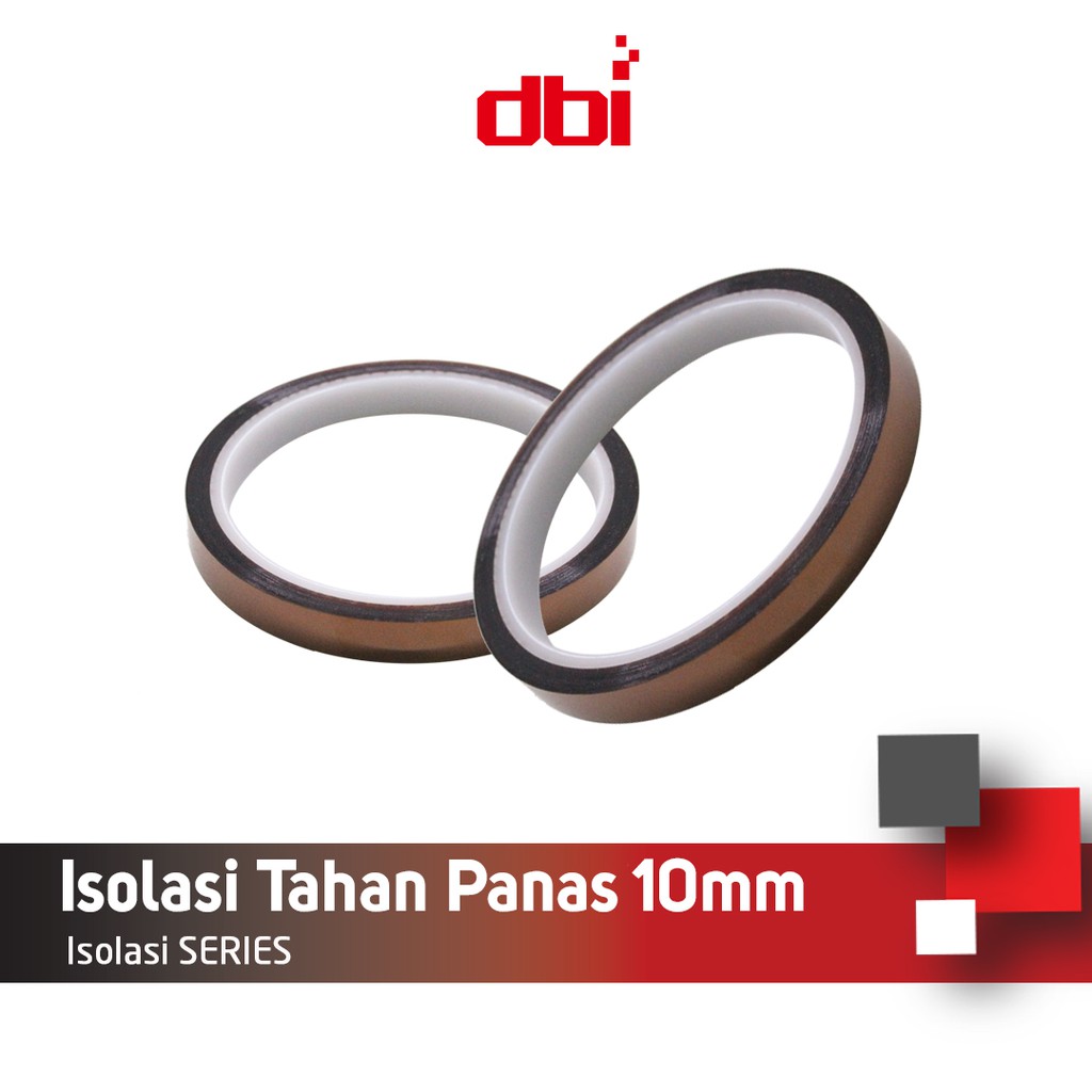 Isolasi Tahan Panas Kapton Tape 10mm