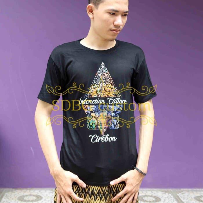 Kaos motif gunungan cirebon indonesia culture - kaos oleh2 cirebon