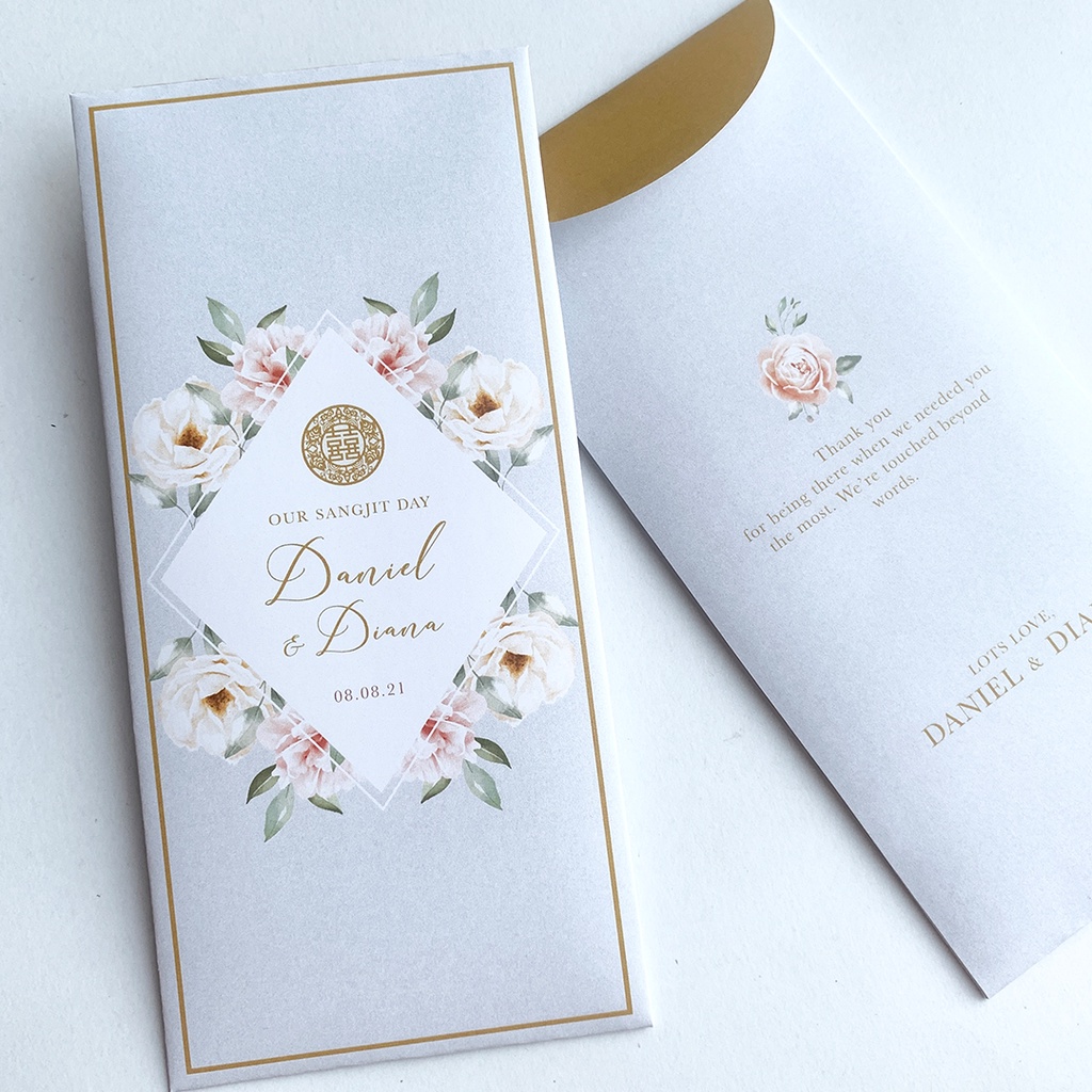 

Floral Frame ( Angpao sangjit - Custom Angpao - Angpao Wedding - amplop - ucapan )
