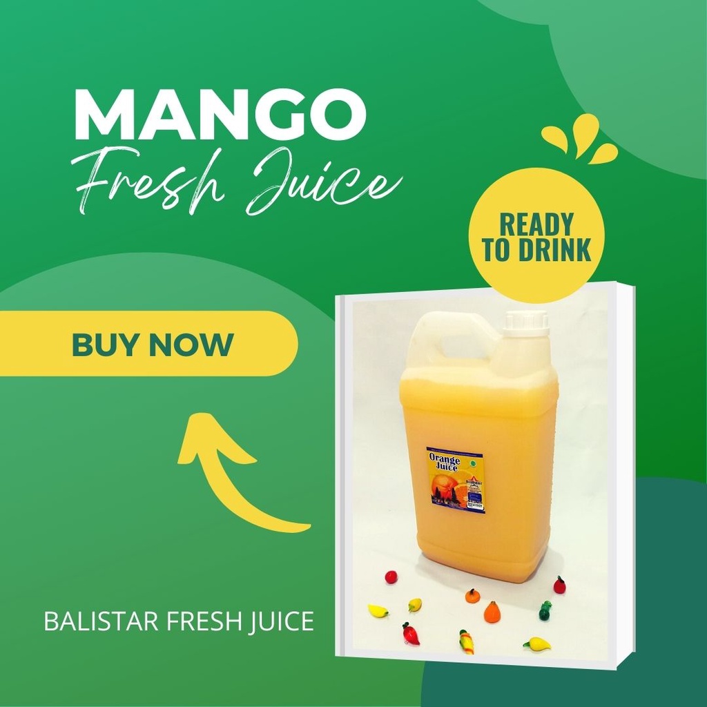 

Jus Buah MANGGA MANGO Fresh Juice Balistar 5 Liter