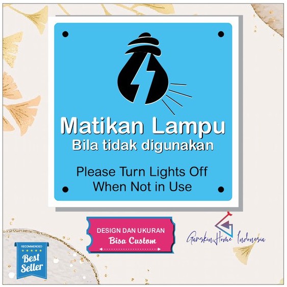

STIKER HARAP MATIKAN LAMPU
