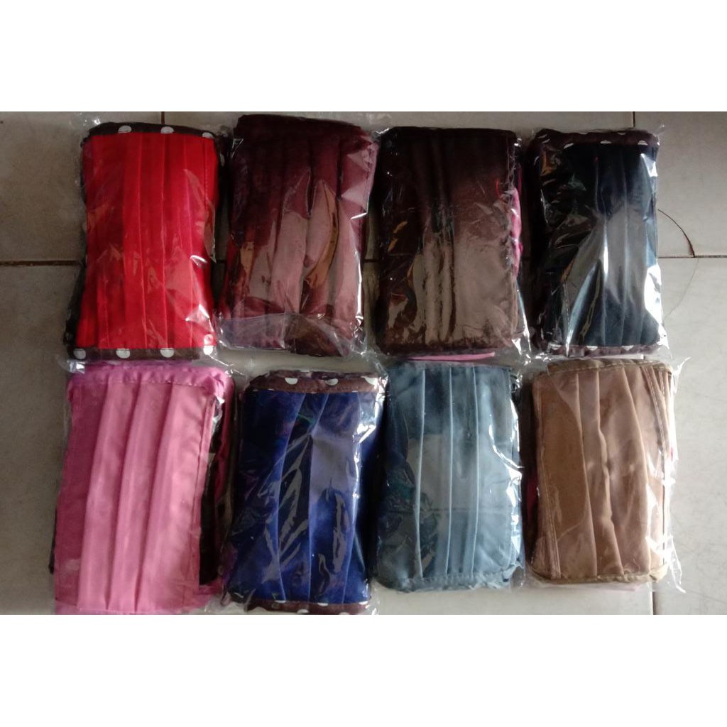 [COD] MASKER KAIN LUSINAN ISI 12PCS OXFORD GRADE A PREMIUM QUALITY WARNA RANDOM