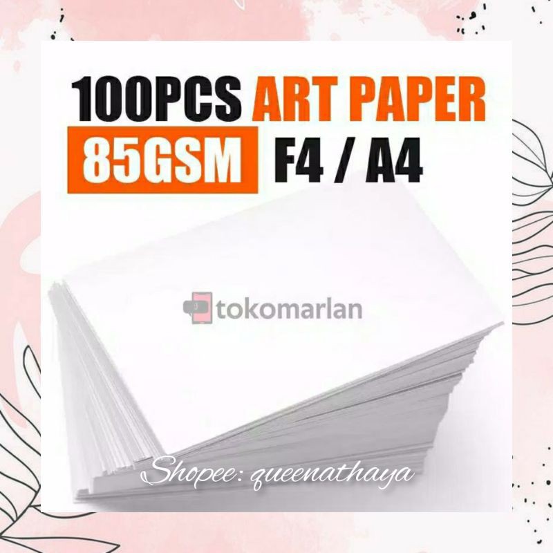 Jual KERTAS ART PAPER / KERTAS PAMFLET / KERTAS KATALOG 85GSM 100