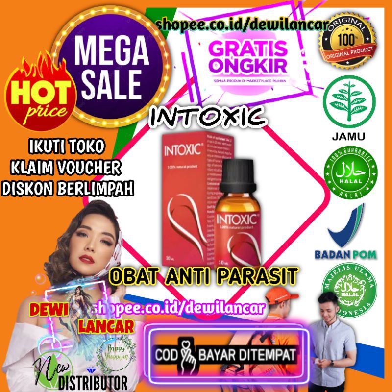 INTOXIC ASLI ORIGINAL OBAT CAIR HERBAL ANTI PARASIT CACING DI USUS PERUT HERMUNO FOREX HENDEL COD