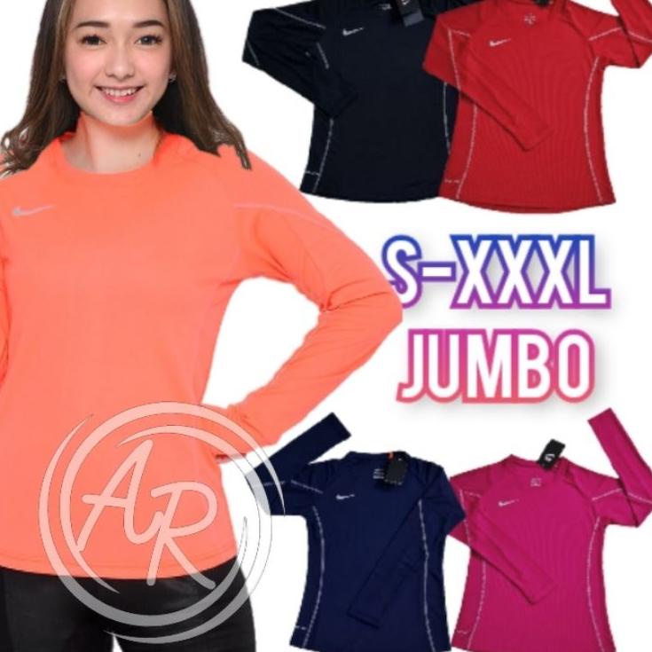Stok Banyak | G8C (KODE MRC) KAOS JUMBO XXXL LENGAN PANJANG OLAHRAGA BAJU SPORT MUSLIM WARNA PASTEL 