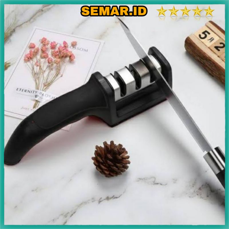 Alat Pengasah Asahan Pisau Gunting Dapur Multifungsi Knife Sharpener Swift Sharp 3 Slot