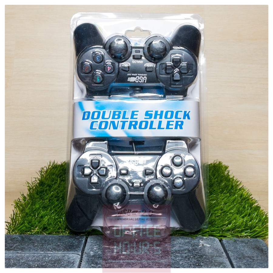 Joystick Double - Game Pad Double - Game Controller Black