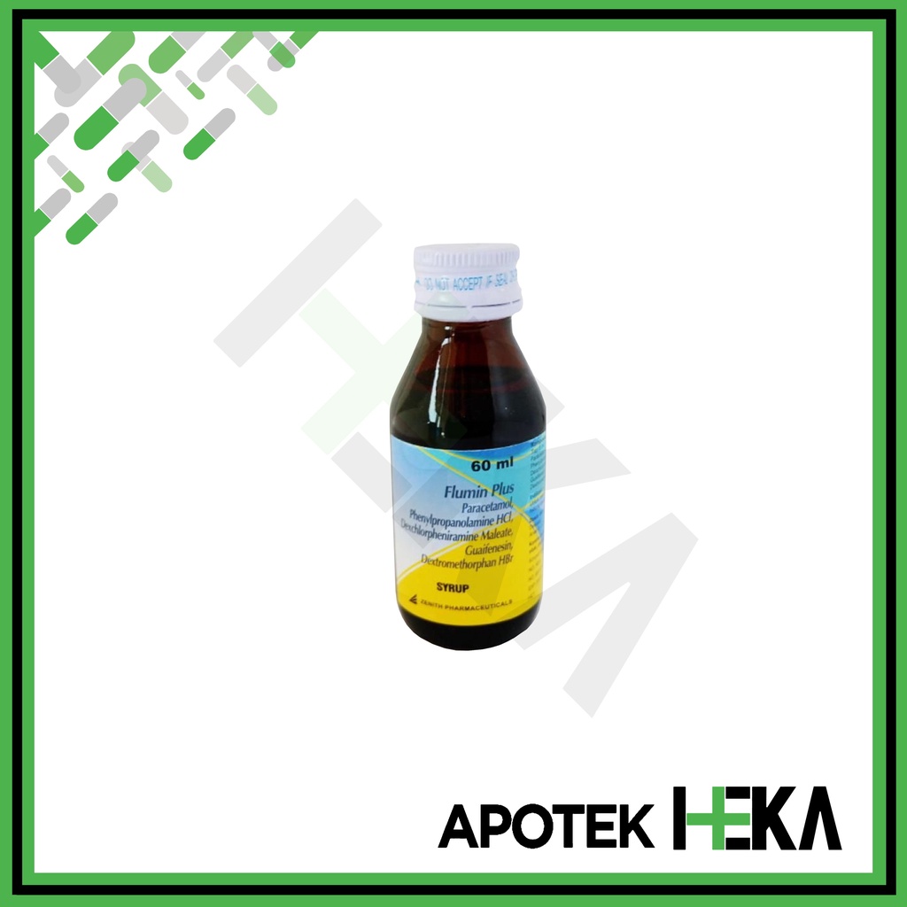 Flumin Plus Sirup 60 ml - Syrup Anti Nyeri dan Demam Flu Alergi (SEMARANG)