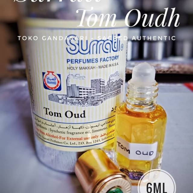 Parfum Non Alkohol Tom Arabian Oud Surrati isi 6ml