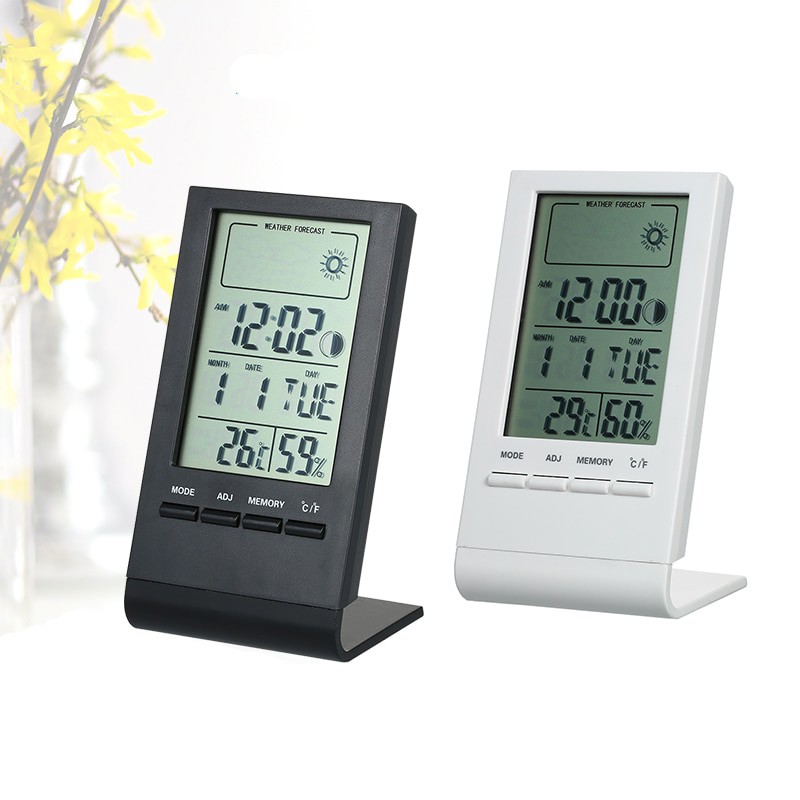 KKMOON Jam Meja Mini Digital Thermometer Hygrometer Weather Station - CX220