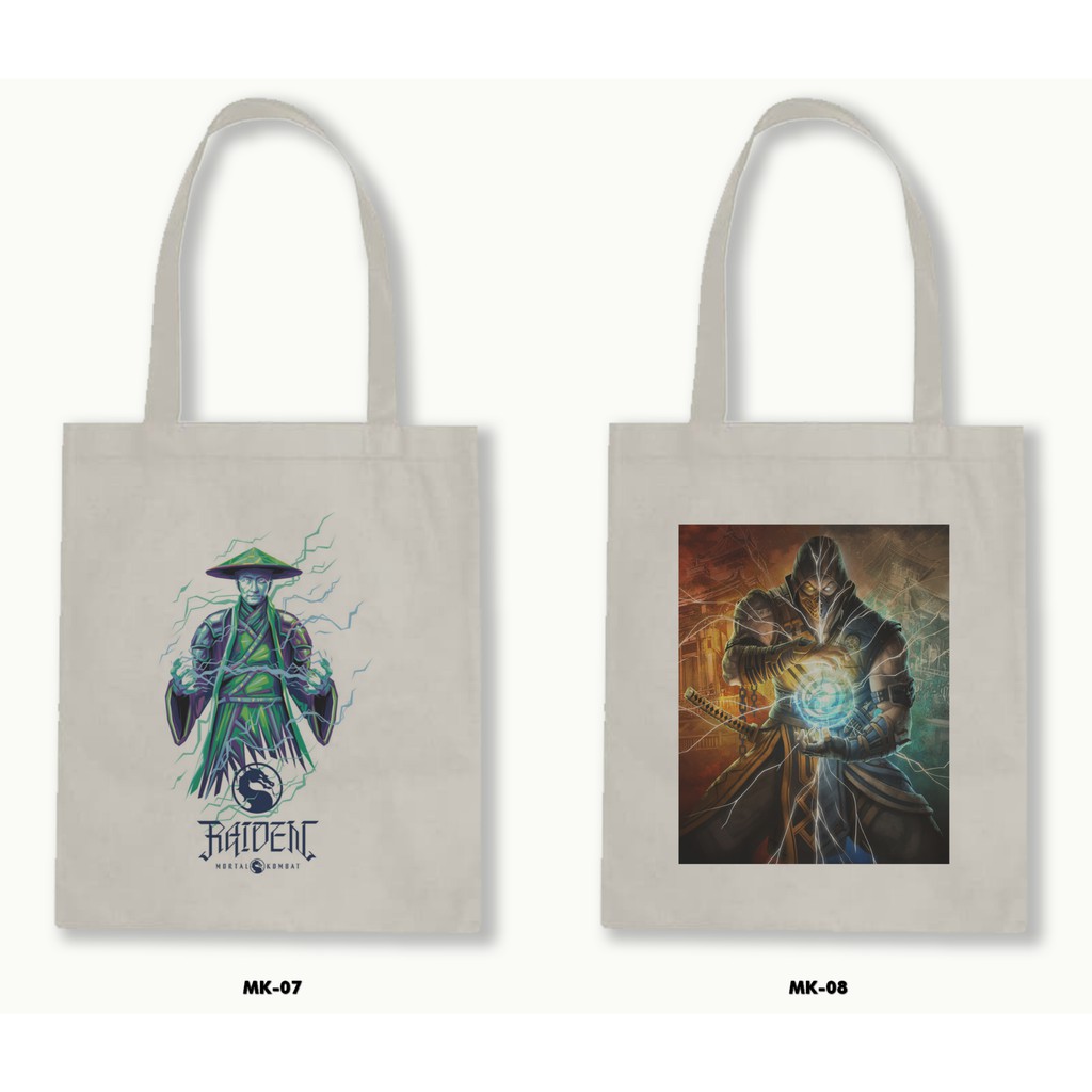 TOTE BAG BLACU - MORTAL KOMBAT