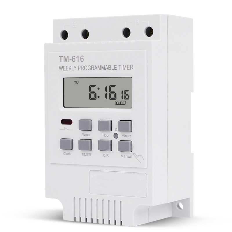 Time Switch Relay 220V 30A Power Timer Programmable LCD Display