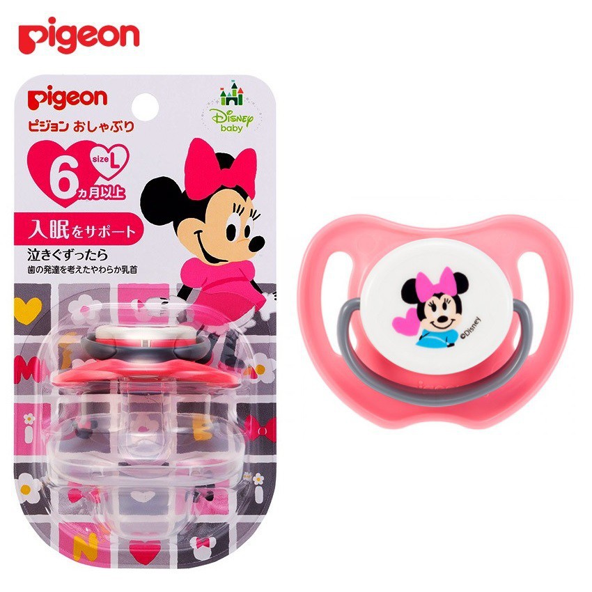 PIGEON Silicone PACIFIER MICKEY MINNIE DISNEY FUNFRIENDS Import Ukuran S, M, L Soother Empeng Bayi ASLI