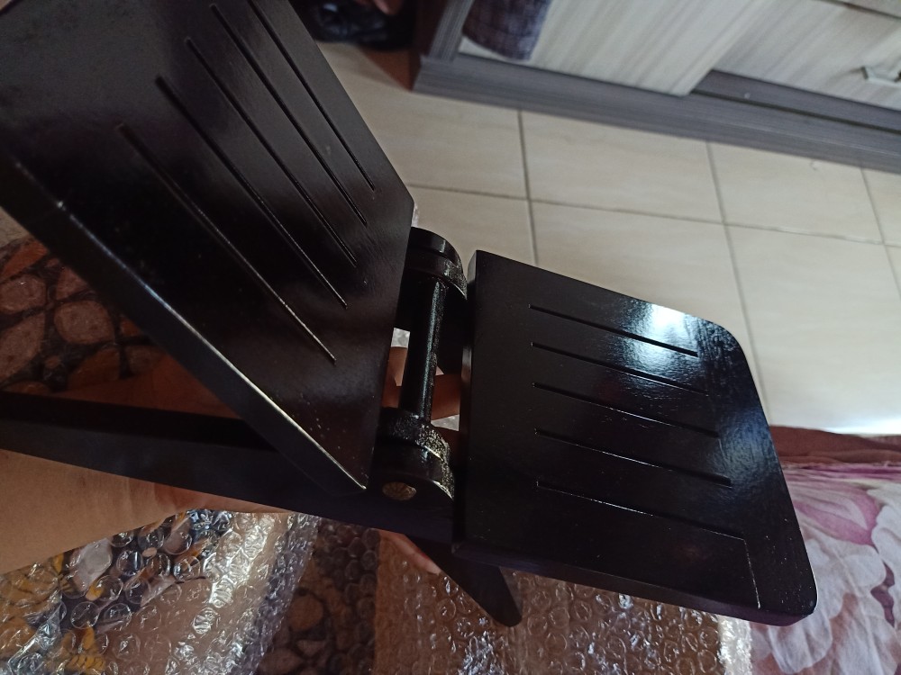 Rekal Al Quran Kayu Garis Finishing Melamin Rk07 - 31x15x3 Cm Ukuran S - Coklat