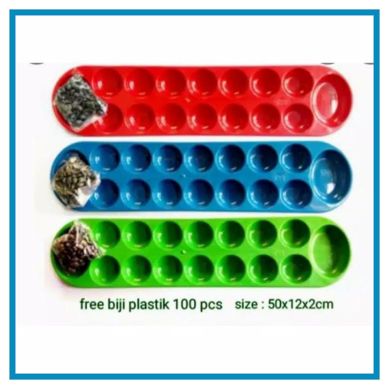 Congklak/dakon plastik /mainan  tradisional edukasi anak congklak