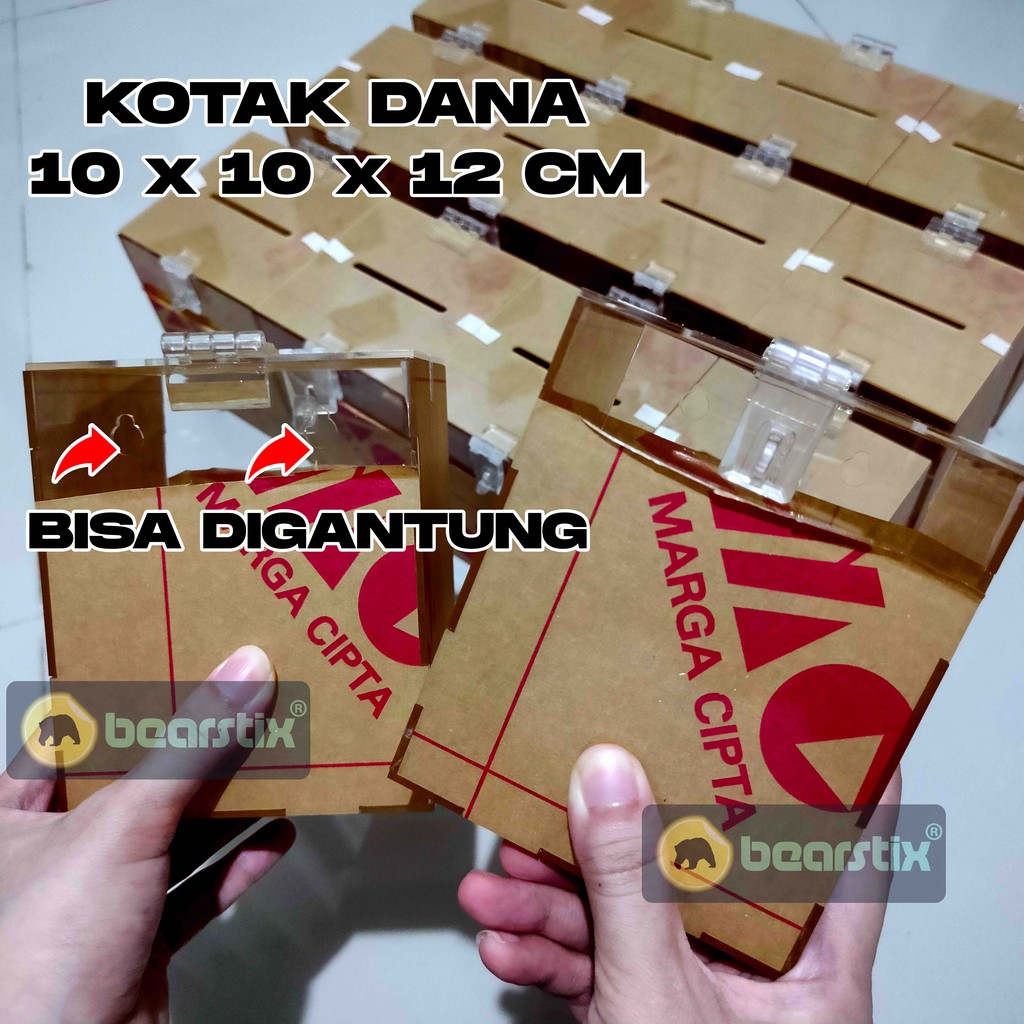 

Kotak Amal Tempat Saran Toples Uang Celengan Akrilik Suggestion Box Kotak Dana Sumbangan Bening