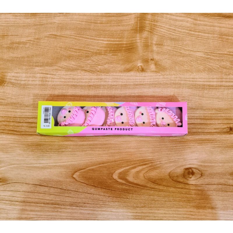 

Gumpaste Kembang Gula Karakter Kepala Bayi Pink