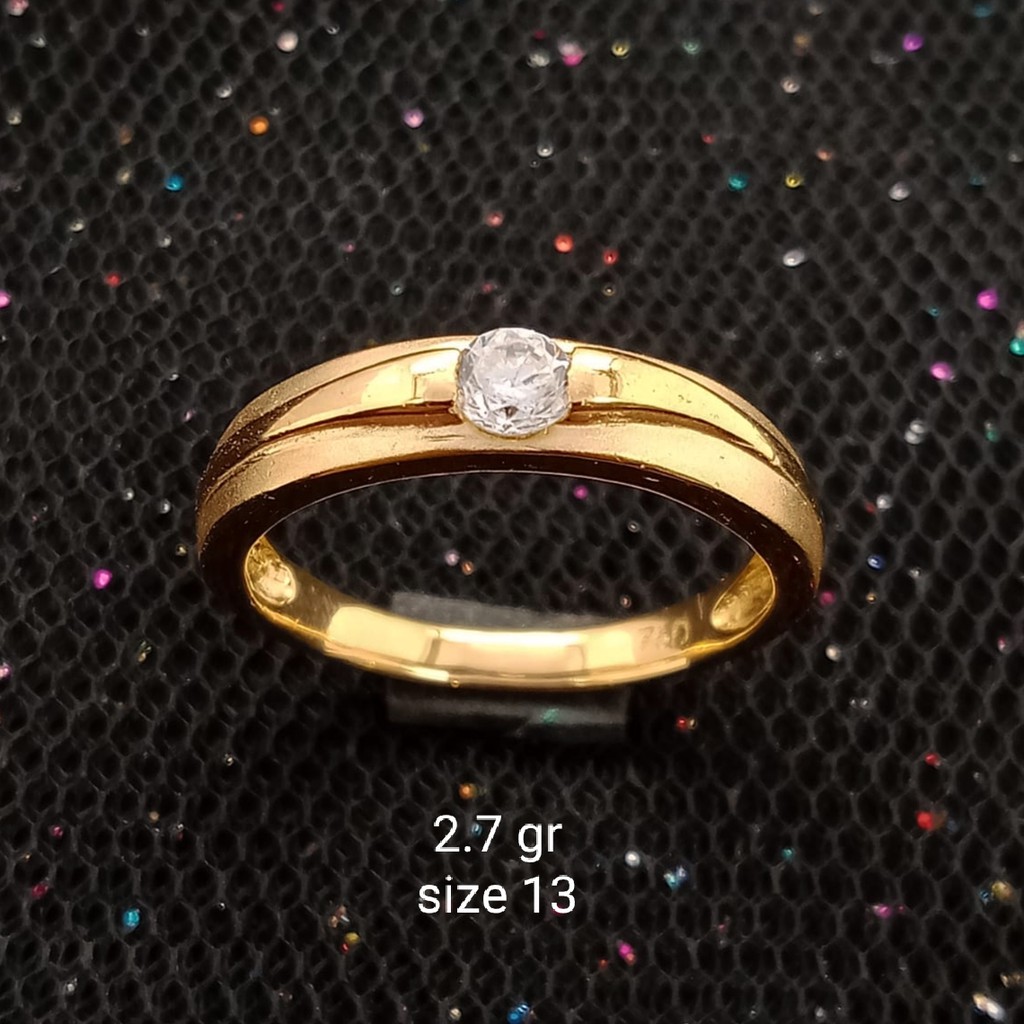 NEW Cincin Emas 17 K - 2.7 gr Kadar 750 - 2632