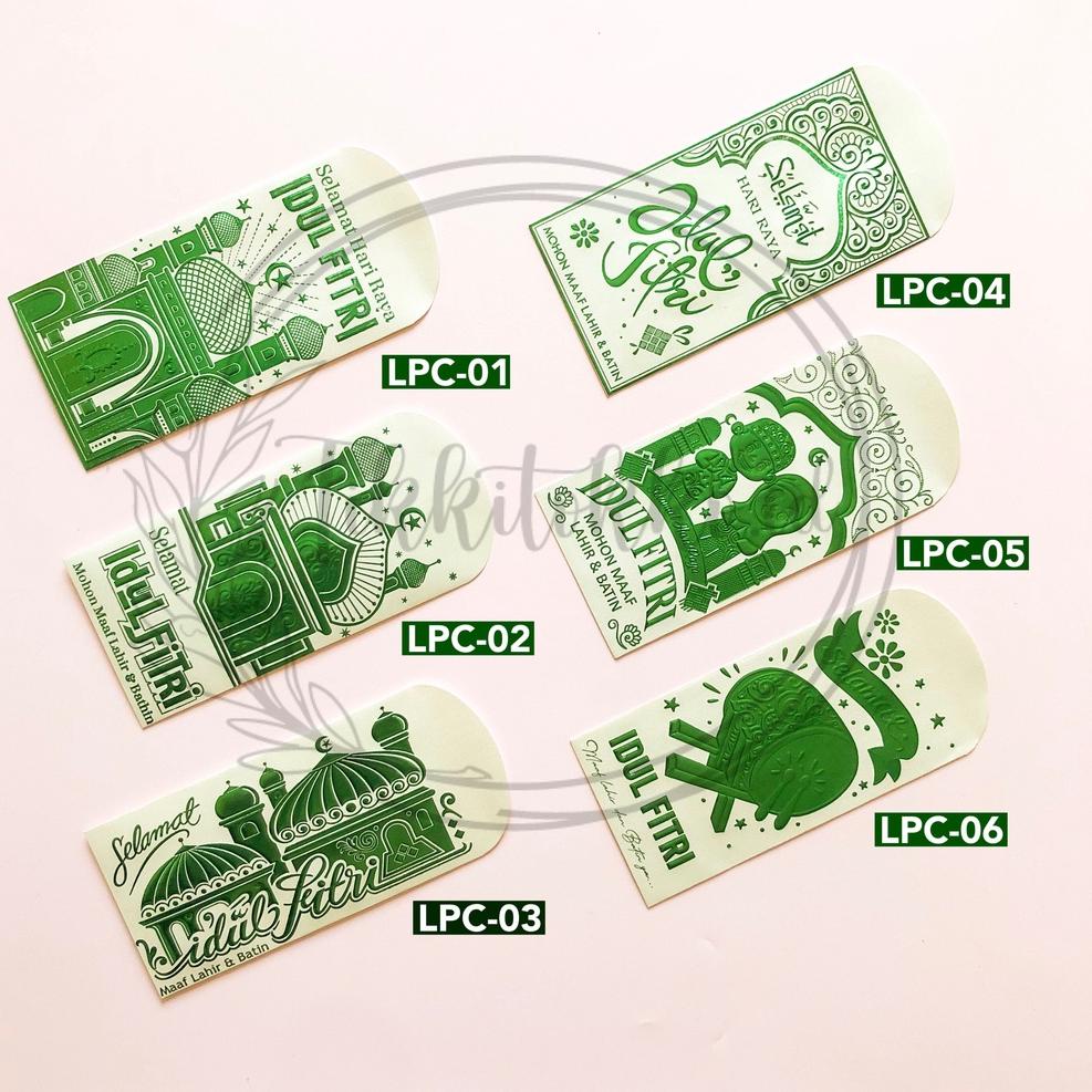

[PRODUK ADZN8] Amplop Idul Fitri Lebaran HOLOGRAM PREMIUM dg POLY uk. L 18,3cm x 15,6cm isi 50lembar (pilih gambar) LG9