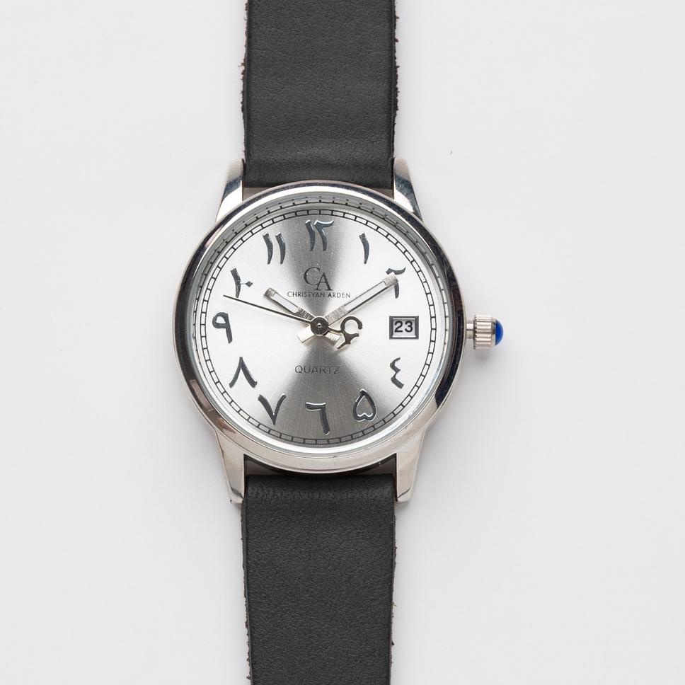 T9Q6 Jam Tangan Kulit Wanita Christyan Arden AALI II CA6109 sunburst Dial - Black ap (30mm) Around T