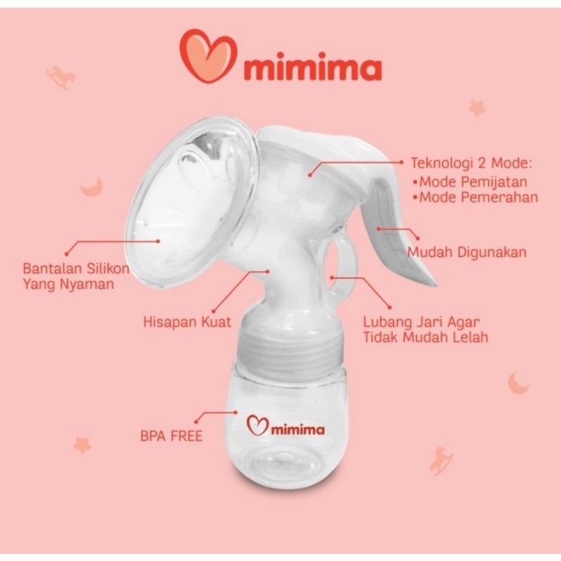 Mimima Breast Pump Manual/Pompa ASI Manual Mimima