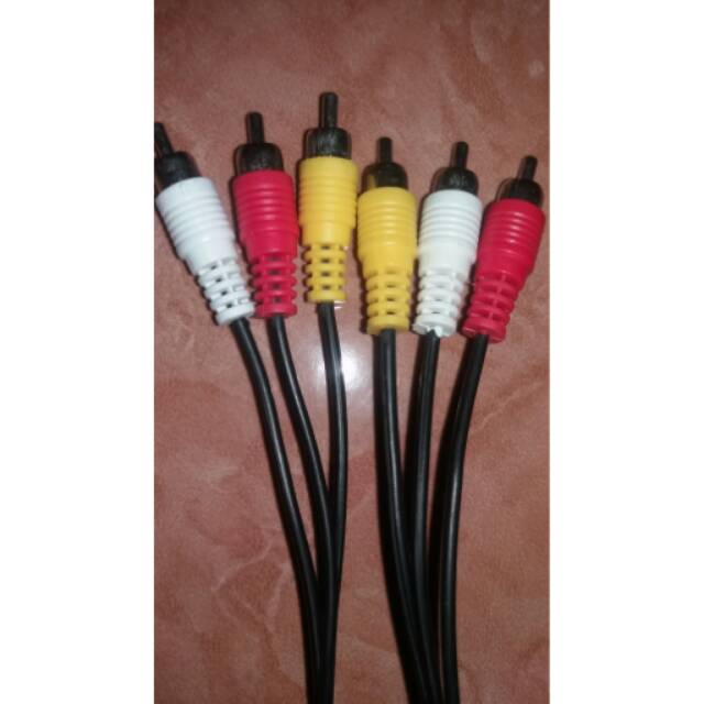 Kabel rca 3 jalur audio video original mesin